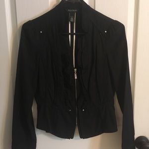 Black cropped jacket